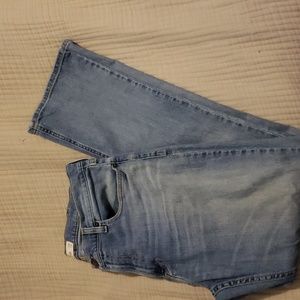 Mens Hollister medium wash bootcut jeans. Size 36x32